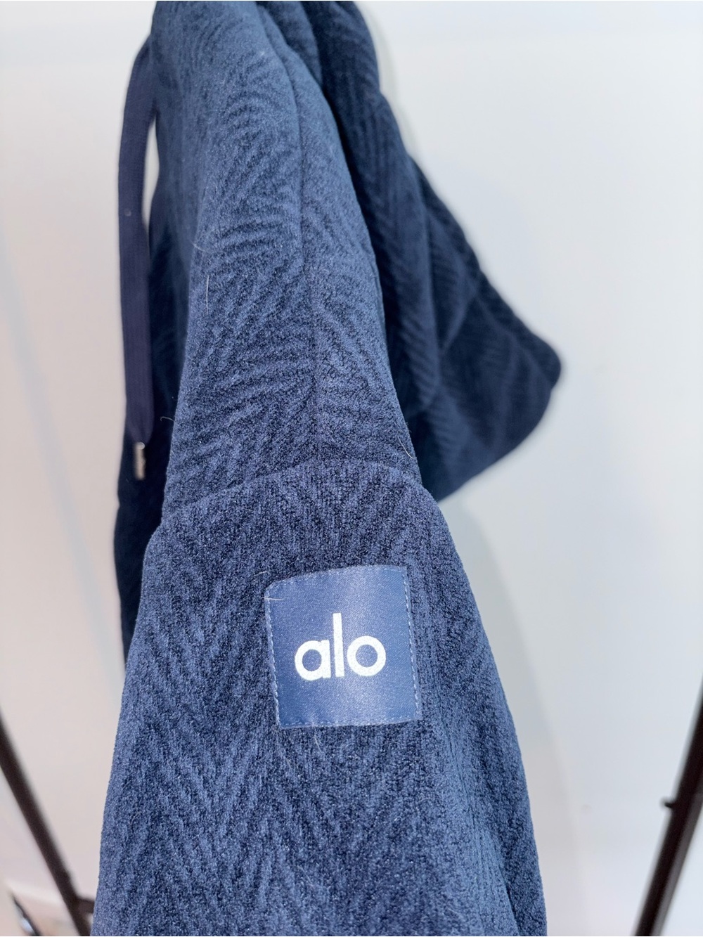 Alo Yoga Cozy Day Full Zip Jacket - Navy - Picture 7 of 8